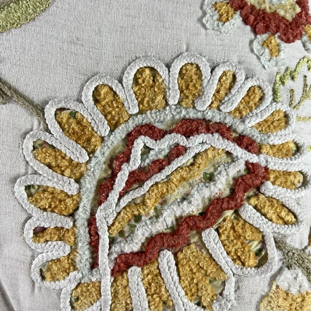 Pier 1 Transitional Floral Square Throw Pillow Rustic Colors 16